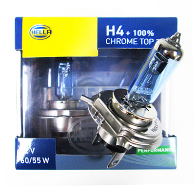 נורה H4 HELLA סט נורות 55W כחול מק"ט HB403B