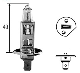 נורה H1 HELLA 50310 55W 12V מק"ט HB448