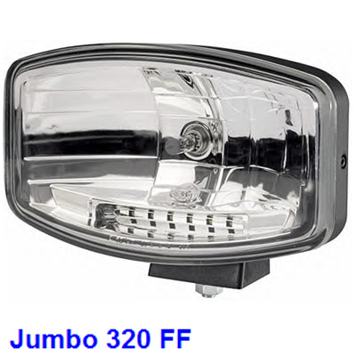 פנס ערפל ג'מבו 320 H7 +לד HELLA