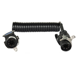 כבל ספירלי ABS+מחברים 4מ' 5X 24V