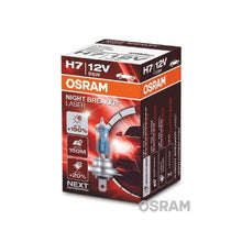 Load image into Gallery viewer, נורה H7 OSRAM N.B.Laser +150% 55W 12V מק"ט OSR64210NL