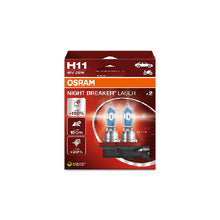 טען תמונה למציג הגלריה, נורה H11 OSRAM 12V קופסה(זוג)N.B.Laser מק"ט OSR64211NL-2HB