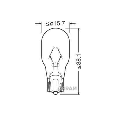 נורה WY16W OSRAM תקע מק"ט OSR921NA