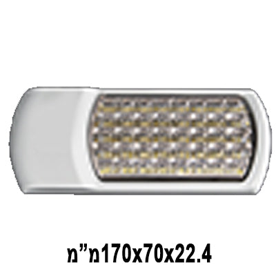 פנס פ לד מלבן 10-30V +כבל