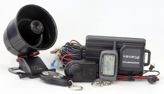 אזעקה לרכב LS635 מערכת אזעקה לרכב שלמה כולל יחידת בקרה כולל 2 שלטי ביפר תוצרת גארד GUARD כולל משלוח חינם!