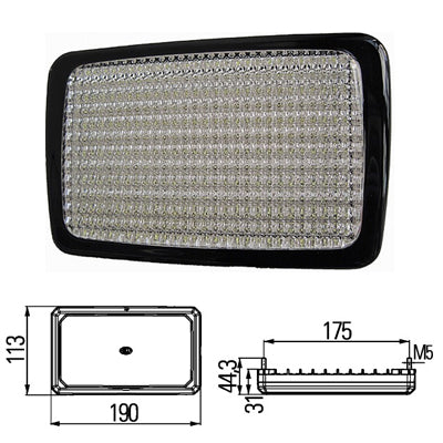 פנס עבודה מלבן 60לד 12/24V HELLA