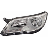 פנס ראשי ימני DEPO לפולקסווגן TIGUAN 2007-2011 שקוף