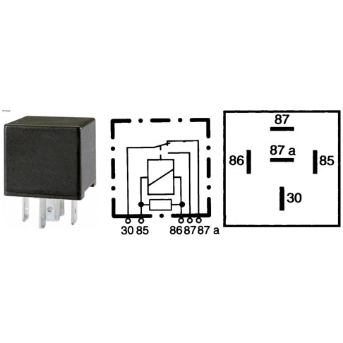 רליי X5 12V בלי תפס HELLA