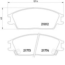 Load image into Gallery viewer, רפידות בלם קדמי HELLA ליונדאי GETZ / יונדאי ACCENT 1996-2010