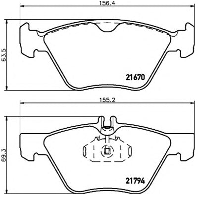 צלחות בלם HELLA למרצדס E-CLASS / מרצדס CLK 1997-2006