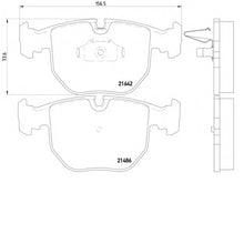 Load image into Gallery viewer, צלחות בלם HELLA לב.מ.וו X5 / ב.מ.וו 5-SERIES 1995-2011 ועוד 2 דגמים