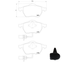 Load image into Gallery viewer, צלחות בלם HELLA לפולקסווגן PASSAT / אאודי A4 1996-2008