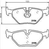 רפידות בלם אחורי HELLA לב.מ.וו 3-SERIES / ב.מ.וו 3 1997-2009 ועוד דגם אחד