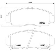 Load image into Gallery viewer, צלחות בלם HELLA להונדה CIVIC / הונדה STREAM 2001-2026