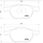 רפידות בלם קדמי HELLA לפורד FOCUS / וולבו S40 2004-2026 ועוד 7 דגמים