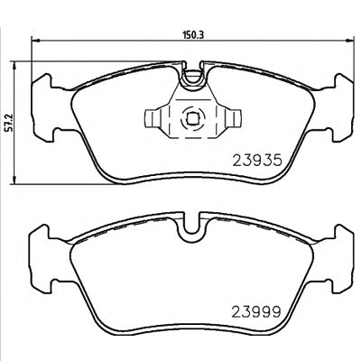 צלחות בלם HELLA לב.מ.וו 3-SERIES / ב.מ.וו 1-SERIES 2005-2012