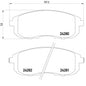 רפידות בלם קדמי HELLA למיצובישי OUTLANDER / מיצובישי PAJERO 1998-2022