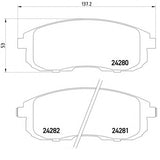 רפידות בלם קדמי HELLA למיצובישי OUTLANDER / מיצובישי PAJERO 1998-2022