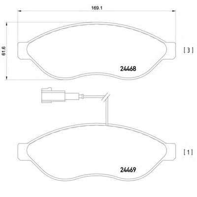 צלחות בלם HELLA לפיאט DUCATO-BUS / פיאט DUCATO 2007-2026
