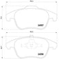 צלחות בלם HELLA לפיג'ו RCZ / פיג'ו 208 2006-2026