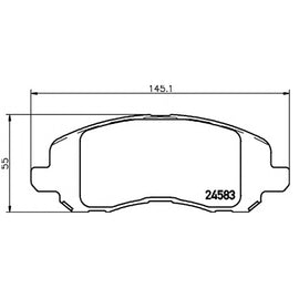 רפידות בלם קדמי HELLA לקרייזלר SEBRING 2009-2009