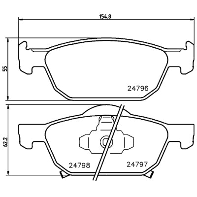 צלחות בלם HELLA להונדה ACCORD / הונדה CIVIC 2008-2026