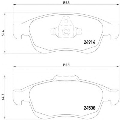 צלחות בלם HELLA לרנו FLUENCE / רנו CLIO 2007-2026
