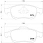 צלחות בלם HELLA לרנו FLUENCE / רנו CLIO 2007-2026