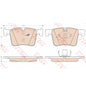 רפידות בלם קדמי HELLA לב.מ.וו 3-SERIES / ב.מ.וו X3 2010-2026 ועוד 4 דגמים