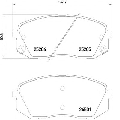 צלחות בלם HELLA לקיה SPORTAGE / יונדאי I40 2008-2022 ועוד 8 דגמים
