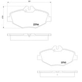 רפידות בלם קדמי HELLA למרצדס E-CLASS / מרצדס E200 2002-2009