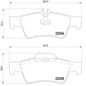 רפידות בלם אחורי HELLA למרצדס בנץ E-CLASS / מרצדס בנץ S-CLASS 2002-2016 ועוד 2 דגמים