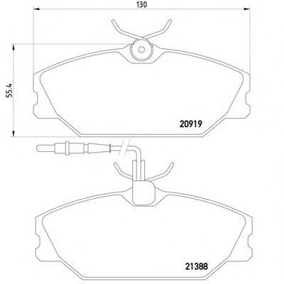 רפידות בלם קדמי HELLA לרנו משאית ESPACE / רנו משאית LAGUNA 1991-2003
