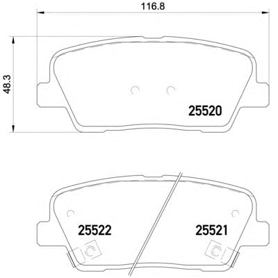 צלחות בלם HELLA ליונדאי SANTA-FE / יונדאי GENESIS 2006-2026
