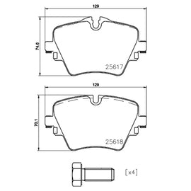 רפידות בלם קדמי HELLA לטויוטה GR-86 / טויוטה SUPRA 2020-2022 ועוד דגם אחד