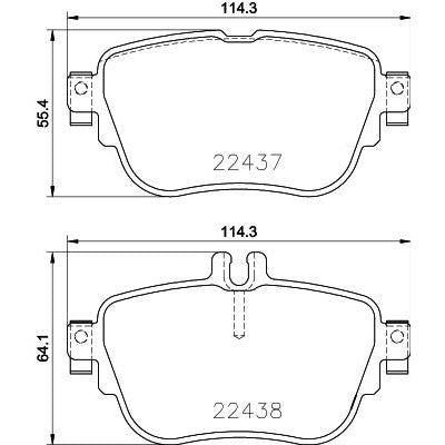 צלחות בלם HELLA למרצדס E-CLASS / מרצדס E200 2016-2026