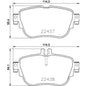 צלחות בלם HELLA למרצדס E-CLASS / מרצדס E200 2016-2026