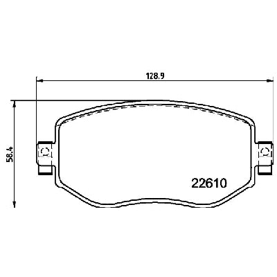 רפידות בלם קדמי HELLA לרנו GRAND-SCENIC / רנו MEGANE 2017-2022