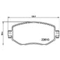 רפידות בלם קדמי HELLA לרנו GRAND-SCENIC / רנו MEGANE 2017-2022