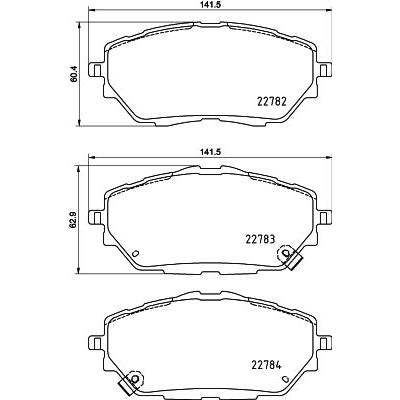 רפידות בלם קדמי HELLA לטויוטה C-HR / טויוטה COROLLA 2016-2026