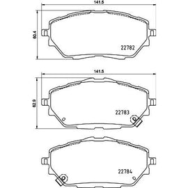 רפידות בלם קדמי HELLA לטויוטה C-HR / טויוטה COROLLA 2016-2026