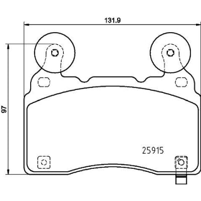 צלחות בלם HELLA לשברולט CAMARO / CADILLAC CTS 2013-2026