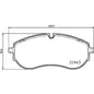 רפידות בלם קדמי HELLA לפולקסווגן CRAFTER-30-35-BUS / מאן TGE 2017-2026