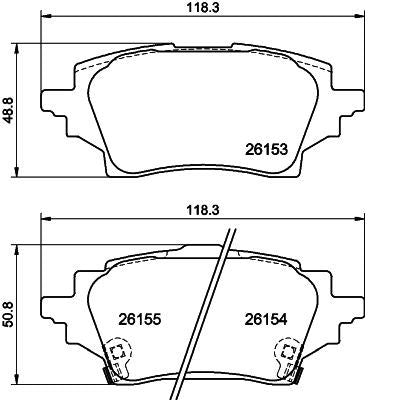 צלחות בלם FEBI לטויוטה COROLLA / טויוטה YARIS 2017-2026