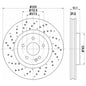 צלחות בלם HELLA למרצדס B-CLASS / מרצדס A-CLASS 2012-2026