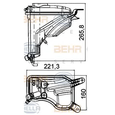 מיכל התפשטות MAHLE לב.מ.וו 3-SERIES / ב.מ.וו 1-SERIES 2005-2026