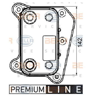 מצנן HELLA למרצדס C-CLASS / מרצדס CLK 1993-2000