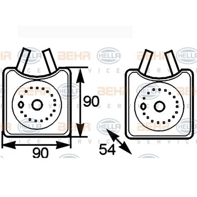 מצנן HELLA לסקודה FABIA / סקודה OCTAVIA 1996-2026