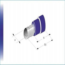 סופית זכר+בדוד כחול 4.0 ממ(X100)