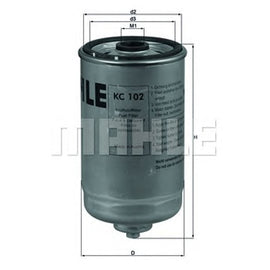 מסנן דלק MAHLE למאן F2000 / מאן L2000 1990-2026